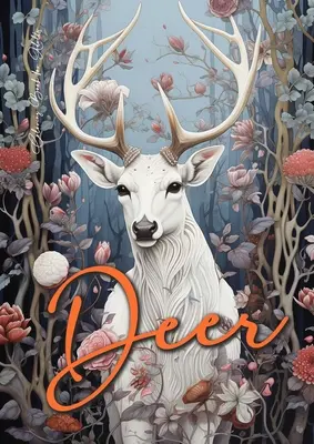 Carte de colorat căprioare pentru adulți: Grayscale Deer Coloring Book Fall Autumn Forest Animals Coloring Book for Adults Grayscale Zentangle Deer A4 - Deer Coloring Book for Adults: Grayscale Deer Coloring Book Fall Autumn Forest Animals Coloring Book for Adults Grayscale Zentangle Deer A4