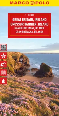 Marea Britanie și Irlanda Harta Marco Polo - Great Britain & Ireland Marco Polo Map