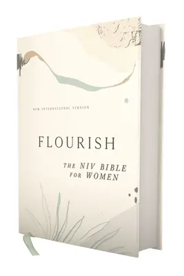 Flourish: The NIV Bible for Women, Copertă cartonată, Cremă, Imprimare confortabilă - Flourish: The NIV Bible for Women, Hardcover, Cream, Comfort Print