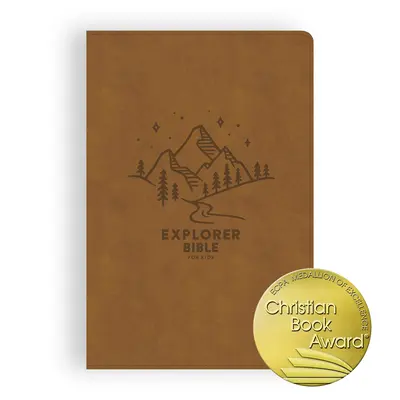 CSB Explorer Bible for Kids, Brown Mountains Leathertouch, Indexată: Plasarea Cuvântului lui Dumnezeu în mijlocul lumii lui Dumnezeu - CSB Explorer Bible for Kids, Brown Mountains Leathertouch, Indexed: Placing God's Word in the Middle of God's World