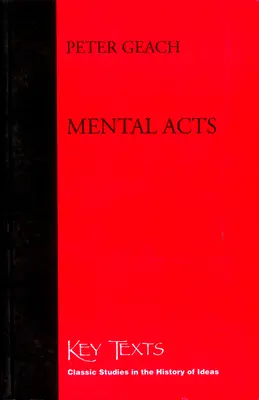 Acte mentale - Mental Acts