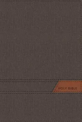 Niv, Thinline Bible, Imprimare mare, Copertă flexibilă din pânză, Gri, Litere roșii, Indexat cu degetul mare, Tipărire confortabilă - Niv, Thinline Bible, Large Print, Cloth Flexcover, Gray, Red Letter, Thumb Indexed, Comfort Print