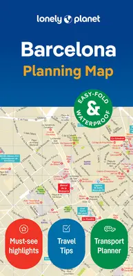 Lonely Planet Barcelona Hartă a orașului 2 - Lonely Planet Barcelona City Map 2