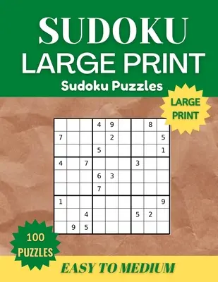 Sudoku Puzzles Book Large Print pentru adulți - Sudoku Puzzles Book Large Print for Adults