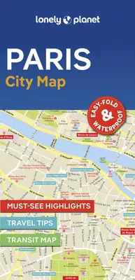 Lonely Planet Harta orașului Paris 2 - Lonely Planet Paris City Map 2