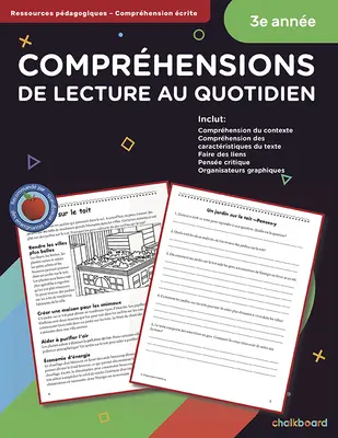 Limba franceză canadiană înțelegere zilnică a lecturii clasa 3 - Canadian French Daily Reading Comprehension Grade 3