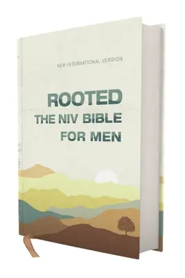 Rooted: Biblia NIV pentru bărbați, Copertă cartonată, crem, Comfort Print - Rooted: The NIV Bible for Men, Hardcover, Cream, Comfort Print