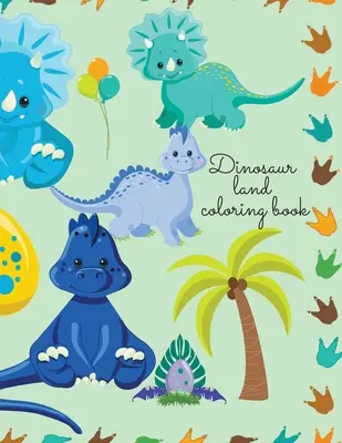 Cartea de colorat Țara dinozaurilor - Dinosaur land coloring book