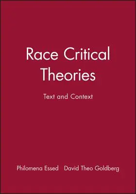 Teorii critice ale rasei - Race Critical Theories