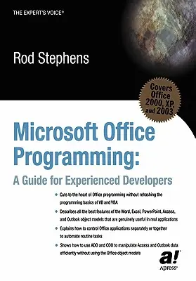 Programarea Microsoft Office: Un ghid pentru dezvoltatori experimentați - Microsoft Office Programming: A Guide for Experienced Developers
