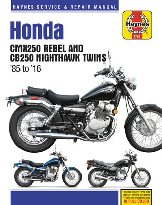 Honda Cmx250 Rebel și Cb250 Nighthawk, 1985-2016 Haynes Repair Manual - Honda Cmx250 Rebel and Cb250 Nighthawk, 1985-2016 Haynes Repair Manual