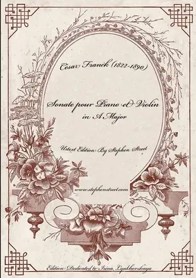 Sonata în La major pentru vioară și pian - Partea pentru pian - Sonata in A Major for Violin and Piano - Piano Part