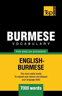 Vocabular birmanez pentru vorbitori de engleză - 7000 cuvinte - Burmese vocabulary for English speakers - 7000 words