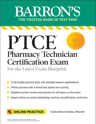 Ptce: Pharmacy Technician Certification Exam Premium: 4 teste practice + revizuire cuprinzătoare + practică online - Ptce: Pharmacy Technician Certification Exam Premium: 4 Practice Tests + Comprehensive Review + Online Practice