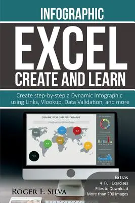Excel Create and Learn - Infografic: Creați Pas cu Pas un Tablou de Bord Infografic Dinamic. Mai mult de 200 de imagini și, 4 exerciții - Excel Create and Learn - Infographic: Create Step-By-Step a Dynamic Infographic Dashboard. More Than 200 Images And, 4 Exercises