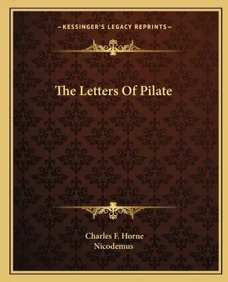 Scrisorile lui Pilat - The Letters Of Pilate