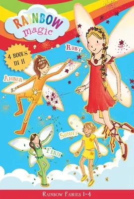 Rainbow Fairies: Cărțile 1-4: Ruby zâna roșie, Amber zâna portocalie, Sunny zâna galbenă, Fern zâna verde - Rainbow Fairies: Books 1-4: Ruby the Red Fairy, Amber the Orange Fairy, Sunny the Yellow Fairy, Fern the Green Fairy