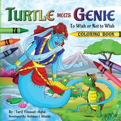 Turtle Meets Genie, Cartea de colorat - Turtle Meets Genie, The Coloring Book