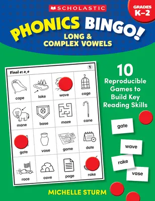 Phonics Bingo: Long & Complex Vowels: 10 jocuri reproductibile pentru dezvoltarea abilităților cheie de citire - Phonics Bingo: Long & Complex Vowels: 10 Reproducible Games to Build Key Reading Skills