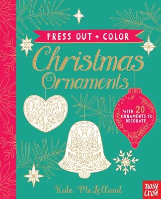 Apasă și colorează: Ornamente de Crăciun - Press Out and Color: Christmas Ornaments