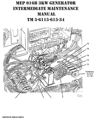 Manual de întreținere intermediară a generatorului MEP 016B 3KW TM 5-6115-615-34 - MEP 016B 3KW Generator Intermediate Maintenance Manual TM 5-6115-615-34