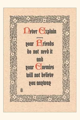 Vintage Journal Never Explain