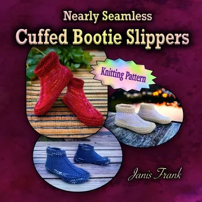 Papuci de casă cu manșete aproape fără cusături pentru adulți - Nearly Seamless Cuffed Bootie Slippers for Adults