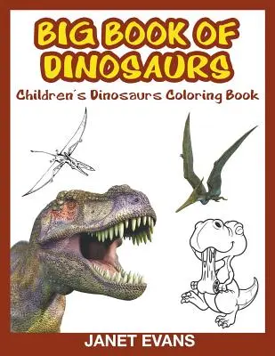 Cartea dinozaurilor: Carte de colorat pentru copii - Book of Dinosaurs: Children's Coloring Book