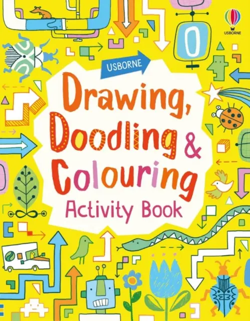 Carte de activități de desenat, mâzgălit și colorat - Drawing, Doodling and Colouring Activity Book