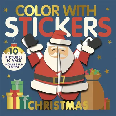 Colorează cu abțibilduri: Crăciun: Creează 10 imagini cu autocolante! - Color with Stickers: Christmas: Create 10 Pictures with Stickers!
