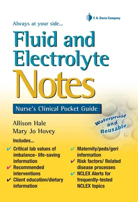 Note despre fluide și electroliți: Ghidul clinic de buzunar al asistentei medicale - Fluid and Electrolyte Notes: Nurse's Clinical Pocket Guide