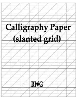 Hârtie de caligrafie (grilă înclinată): 100 pagini 8.5 X 11