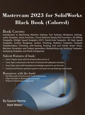 Mastercam 2023 pentru SolidWorks Carte neagră (colorată) - Mastercam 2023 for SolidWorks Black Book (Colored)