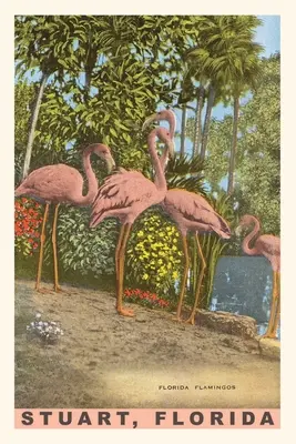 Jurnal de epocă Flamingo - Vintage Journal Flamingos