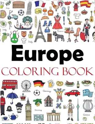 Europa Carte de colorat - Europe Coloring Book