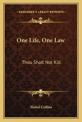 O viață, o lege: Să nu ucizi - One Life, One Law: Thou Shalt Not Kill
