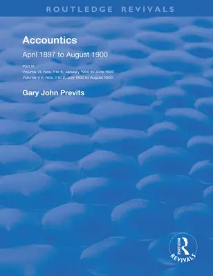 Accountics, Partea III: ianuarie 1900 - august 1900 - Accountics, Part III: January 1900 to August 1900