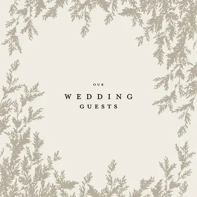 Wedding Guest Book: O carte de oaspeți de calitate, cu accente de folii și ilustrații desenate manual - Wedding Guest Book: An Heirloom-Quality Guest Book with Foil Accents and Hand-Drawn Illustrations