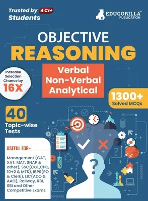 Reasoning: Verbal, Non Verbal & Analytical Book 2023 (ediția în limba engleză) - 40 Topic-wise Solved Tests (1300 Solved Questions) with - Reasoning: Verbal, Non Verbal & Analytical Book 2023 (English Edition) - 40 Topic-wise Solved Tests (1300 Solved Questions) with