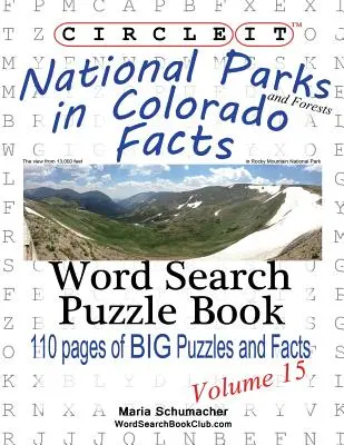 Circle It, Parcuri naționale și păduri în Colorado fapte, Căutare de cuvinte, Carte puzzle - Circle It, National Parks and Forests in Colorado Facts, Word Search, Puzzle Book