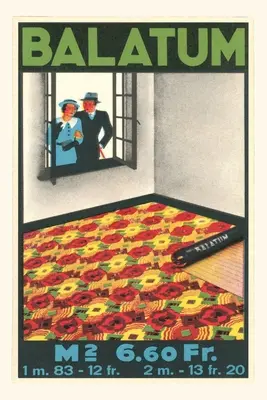 Jurnal de epocă Balatum Carpet Advertising - Vintage Journal Balatum Carpet Advertisement
