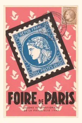 Jurnal de epocă Poster convenție filatelică franceză - Vintage Journal French Philatelic Convention Poster