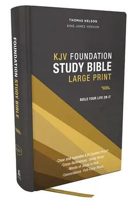 Kjv, Foundation Study Bible, Large Print, Hardcover, Red Letter, Thumb Indexed, Comfort Print: Sfânta Biblie, versiunea King James - Kjv, Foundation Study Bible, Large Print, Hardcover, Red Letter, Thumb Indexed, Comfort Print: Holy Bible, King James Version