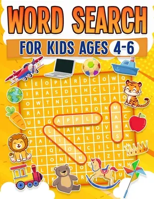 Căutare de cuvinte pentru copii de 4-6 ani 100 de puzzle-uri distractive de căutare de cuvinte Carte de activități pentru copii Large Print Paperback - Word Search For Kids Ages 4-6 100 Fun Word Search Puzzles Kids Activity Book Large Print Paperback