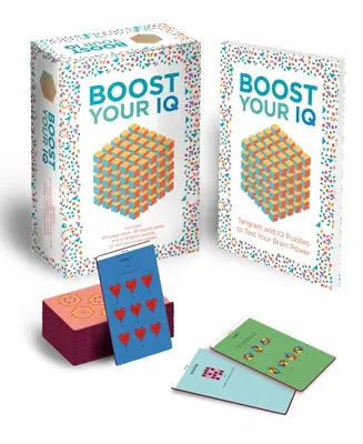 Stimulează-ți IQ-ul: Include o carte de puzzle de 64 de pagini, 48 de cărți și un puzzle Tangram presat pentru a-ți testa puterea creierului [Cu cărți de puzzle și puzzle Tangram] - Boost Your IQ: Includes 64-Page Puzzle Book, 48 Cards and a Press-Out Tangram Puzzle to Test Your Brain Power [With Puzzle Cards and Tangram Puzzle]