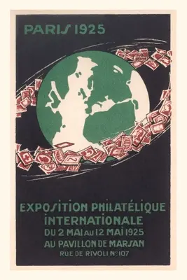 Jurnal de epocă Paris Stamp Expo Poster - Vintage Journal Paris Stamp Expo Poster