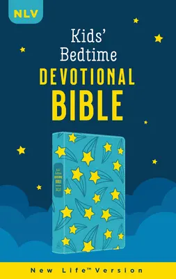 Biblia devoțională de culcare pentru copii: Nlv [Aqua Stars] - The Kids' Bedtime Devotional Bible: Nlv [Aqua Stars]