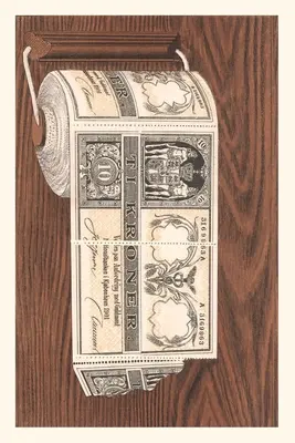 Jurnal de epocă Bani danezi ca hârtie igienică - Vintage Journal Danish Money as Toilet Paper