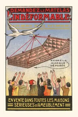Jurnal de epocă Barza livrează salteaua - Vintage Journal Stork Delivering Mattress