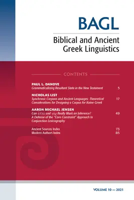 Lingvistică biblică și greacă veche, volumul 10 - Biblical and Ancient Greek Linguistics, Volume 10